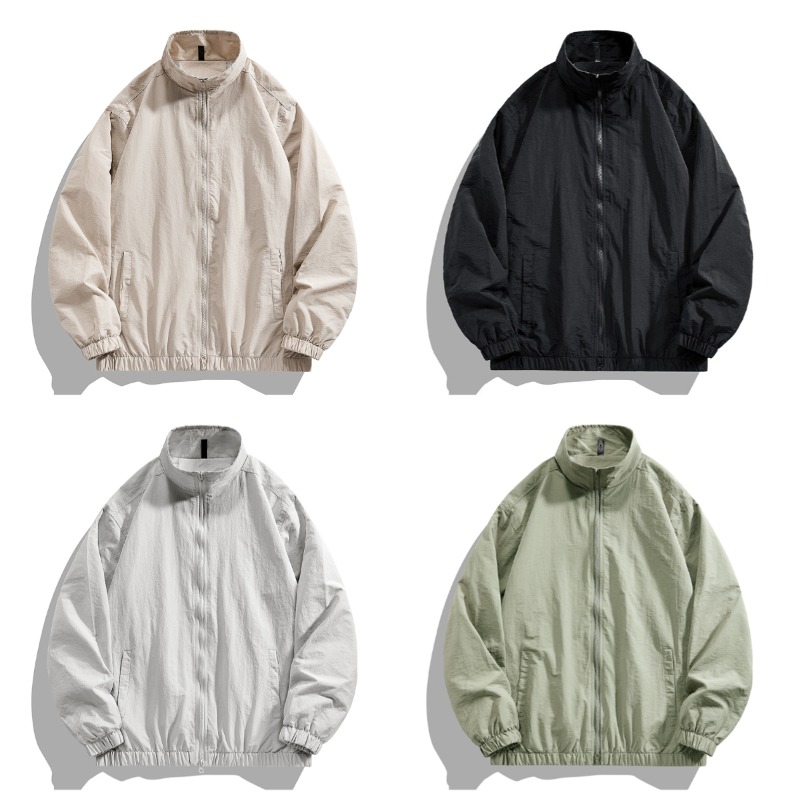 Yours Clothing Summer Jackets - 夏の屋外総合トレーニング UV 耐性カジュアルジャケット男性用ファッショナブルな多用途ソリッドカラー日焼け止め服