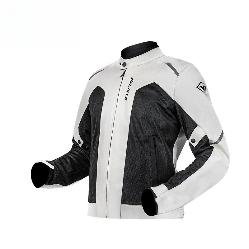 Summer Clothing Motorcycle - ライディングウェアオートバイ夏通気性メッシュアンチフォールレーシングウェアナイトオートバイCEパッド反射ストリップ耐衝撃性