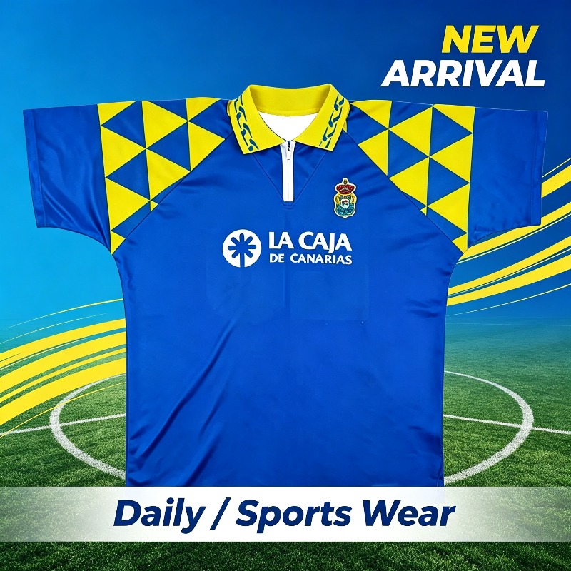 Summer Clothing For Teens - ラスパルマス レトロセンチメントシリーズ フットボールジャージ 1990年代 ヴィンテージサッカーシャツ デイリースポーツウェア