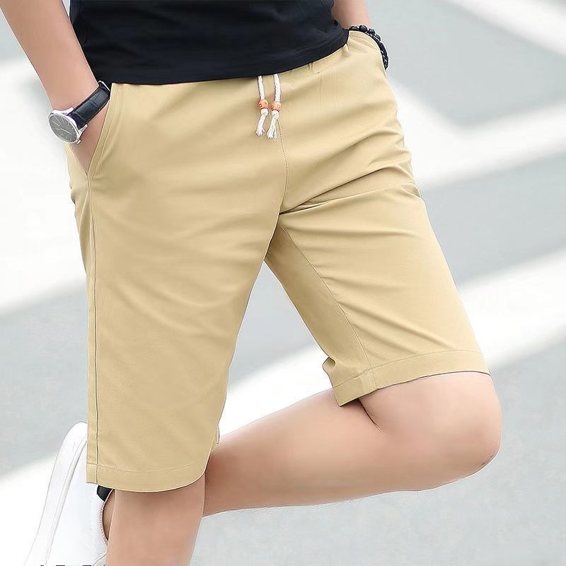 Summer Clothing Deals - GELITAYIN メンズコットンショーツ巾着バミューダ無地男性ショートパンツドライフィット服ヴィンテージ Y2k ホットセールノベルティ
