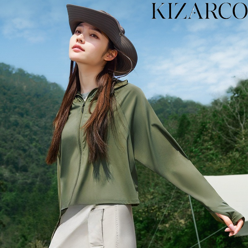 Summer Yoga Clothing - 夏のランニング保護服薄いカップルスポーツレジャー日焼け止め服アイスシルク通気性女性クールアウトドアコート