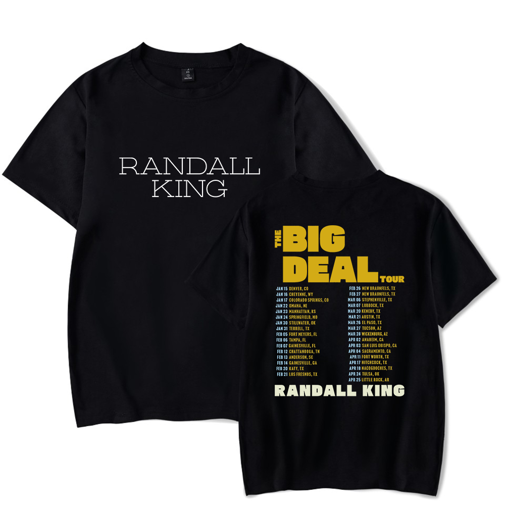Summer Clothing Deals - ランドールキングマーチザビッグディールツアー2026 Tシャツショー半袖アルバムユニセックス服ストリートウェア夏用
