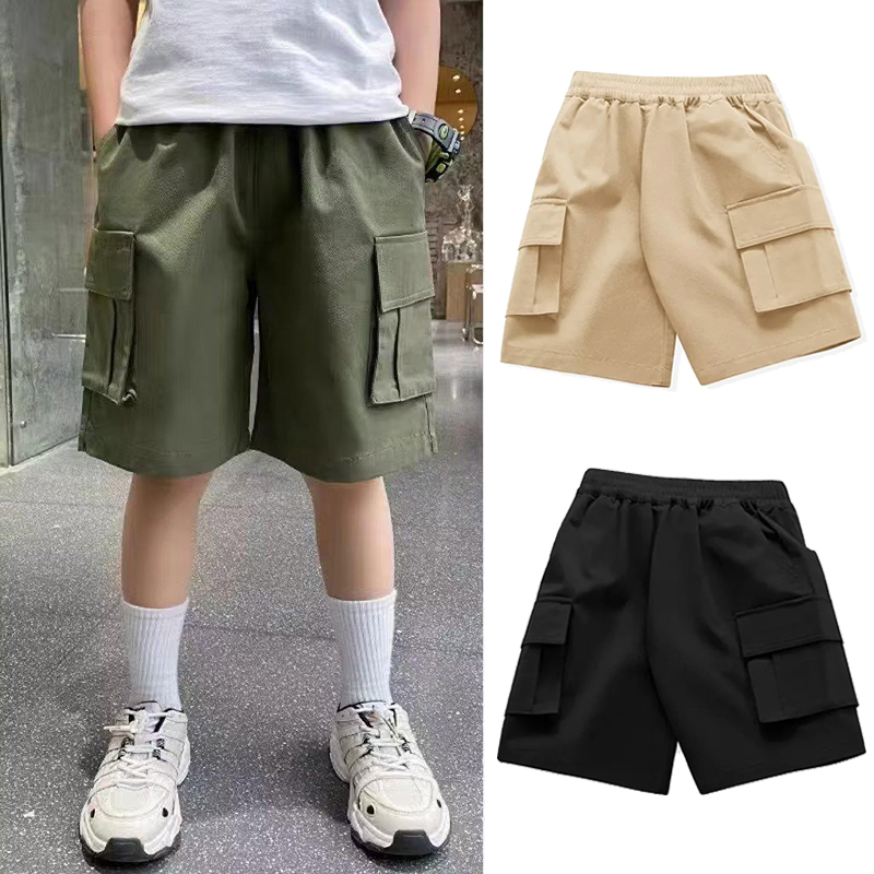 Summer Clothing Teens - ボリーズ-子供用スポーツショーツ,夏服,3色,4-6-8-10-12-14歳