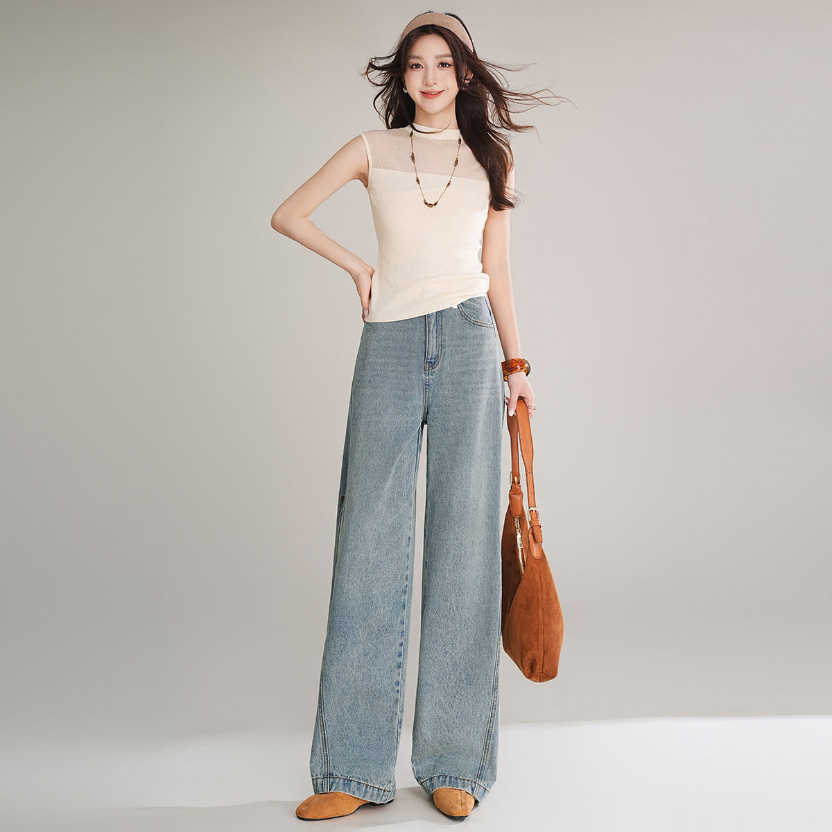 LOUISYAO レトロコントラストカラーデニムパンツ 20 - Summer Clothing Reviews のレビューと価格