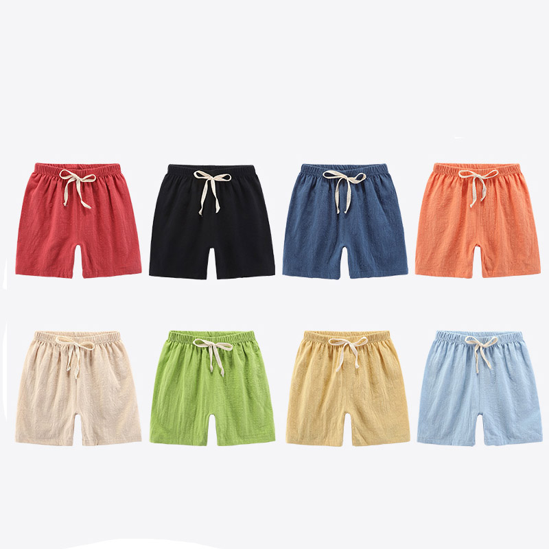 男の子と女の子のための綿とリネンのショーツ,6〜9 12 1 - Summer Clothing Teens のレビューと価格