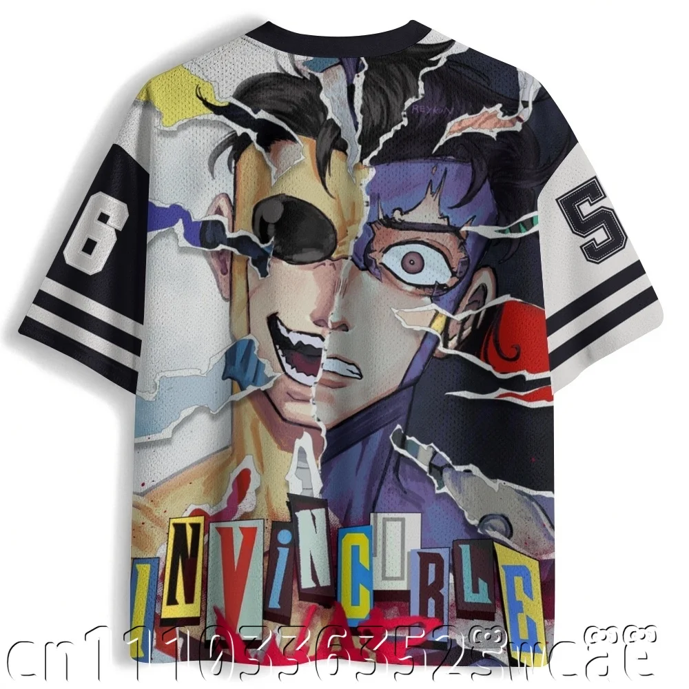 ユニセックス新しい無敵アニメジャージ漫画プリントオーバーサイ - Summer Clothing Affordable のレビューと価格