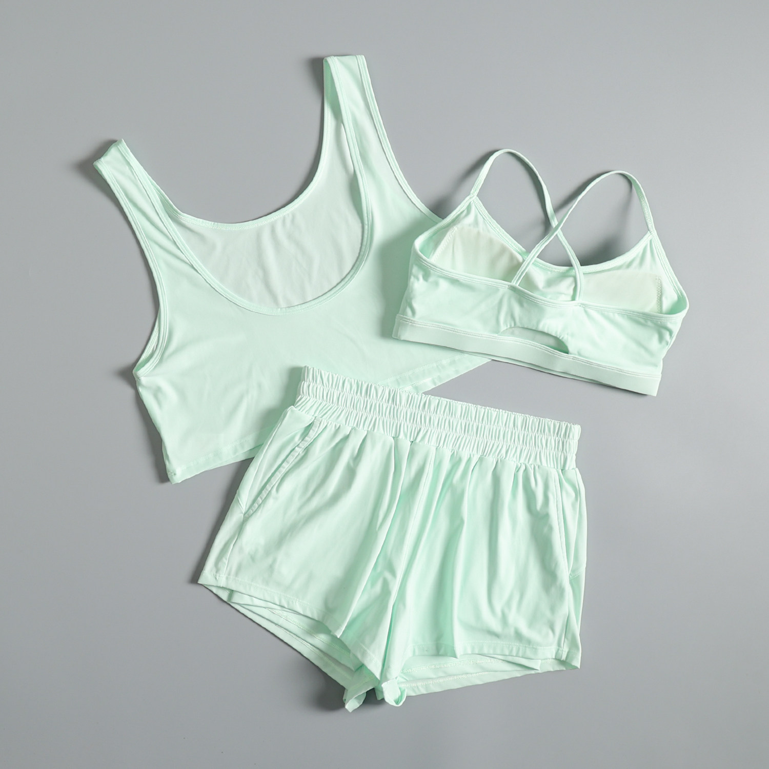 ヨガ服スーツ女性用夏ジムトレーニング速乾性朝ランニング服美し - Summer Yoga Clothing のレビューと価格