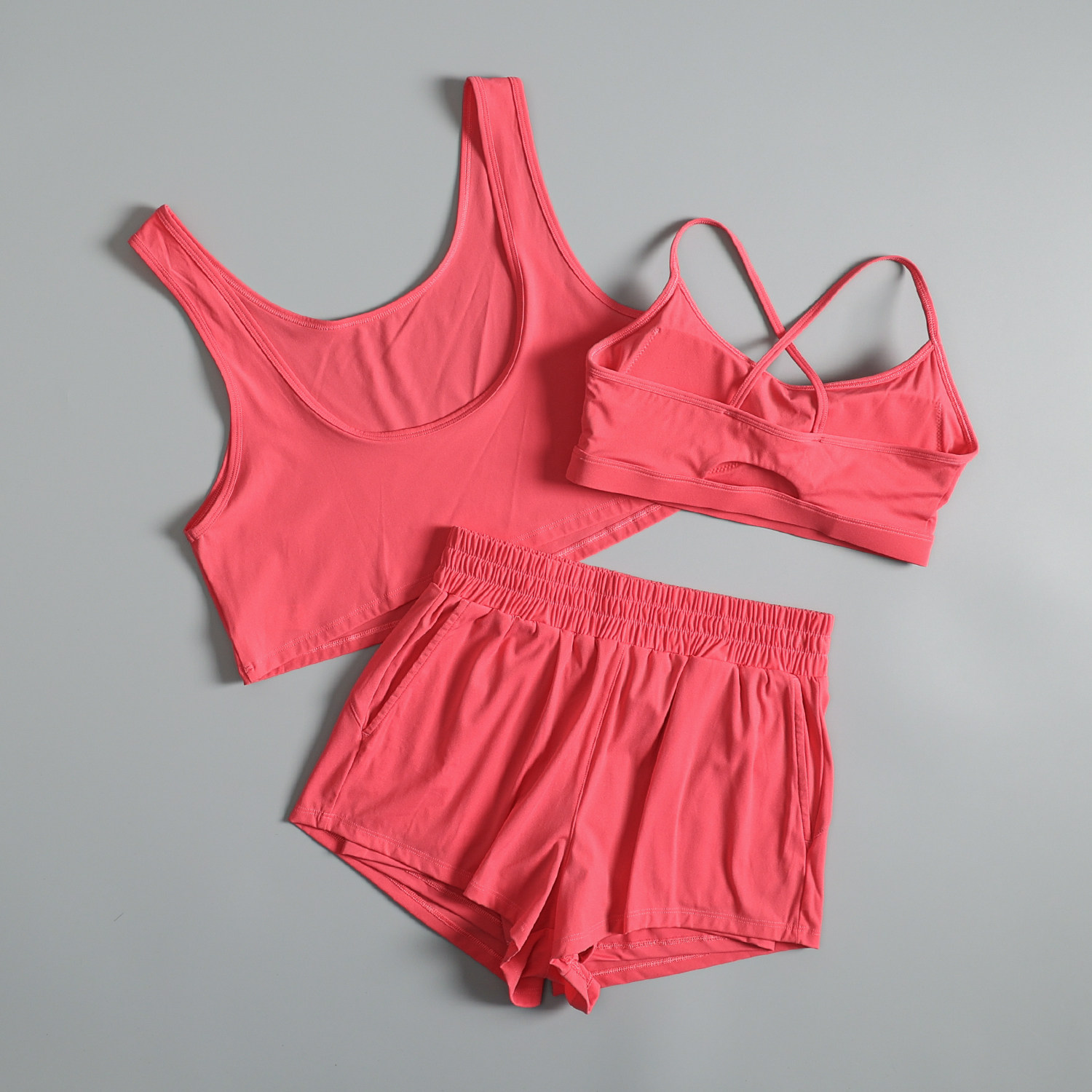 ヨガ服スーツ女性用夏ジムトレーニング速乾性朝ランニング服美し - Summer Yoga Clothing のレビューと価格