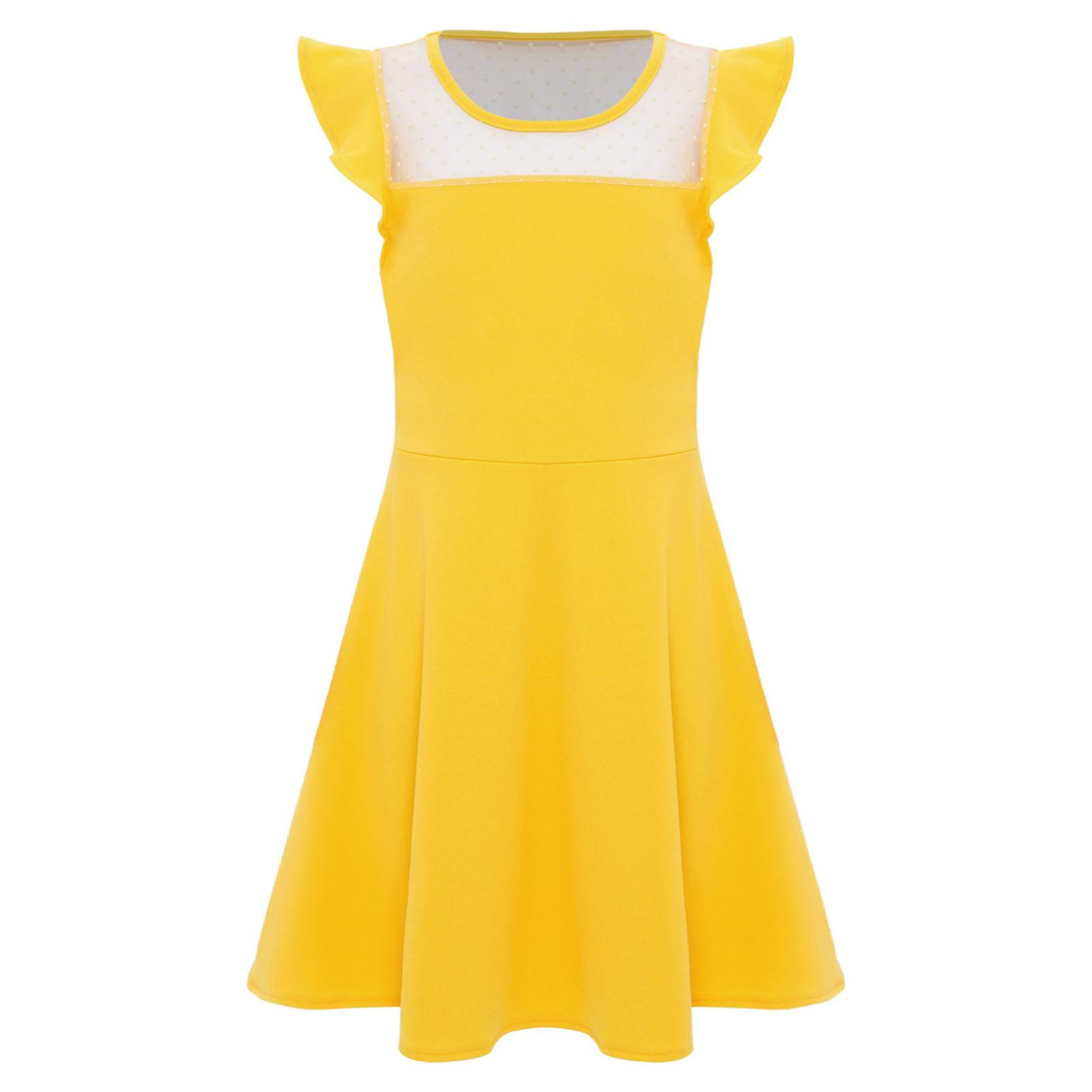 10代の女の子の夏のドレス、ラッフルスリーブ、ドット柄、シー - Summer Clothing For Teens のレビューと価格