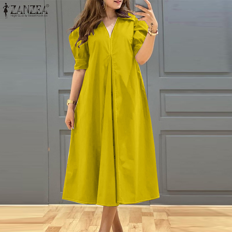 ZANZEA プラスサイズ 5XL レディースカジュアルミデ - Summer Clothing Bundle のレビューと価格