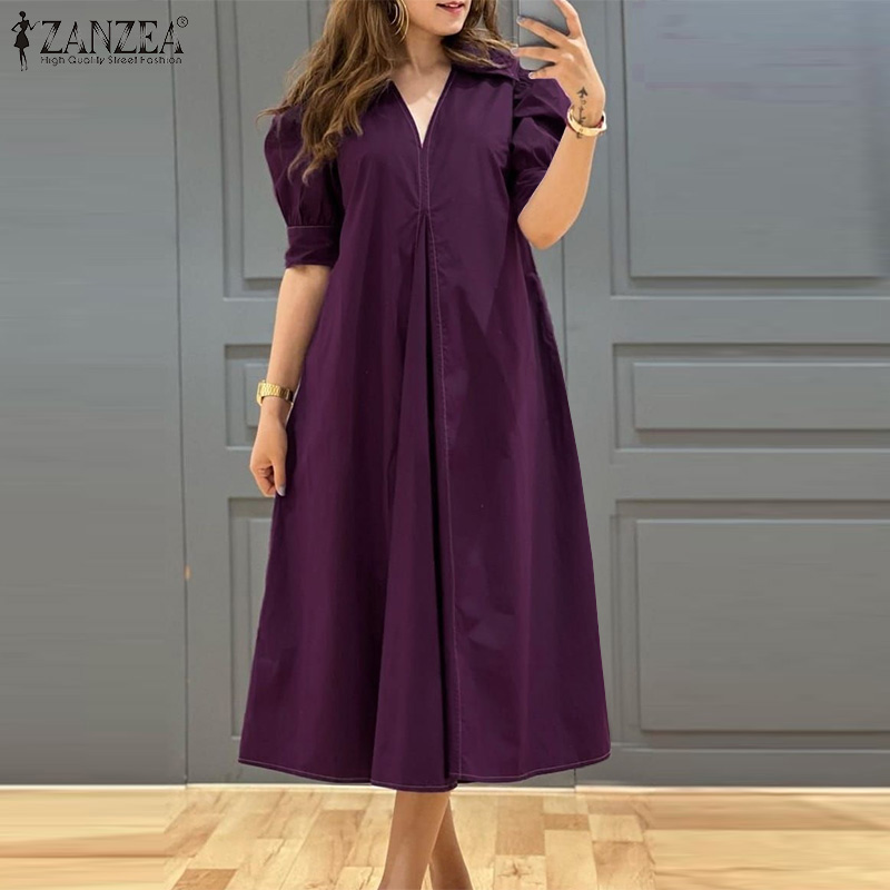 ZANZEA プラスサイズ 5XL レディースカジュアルミデ - Summer Clothing Bundle のレビューと価格