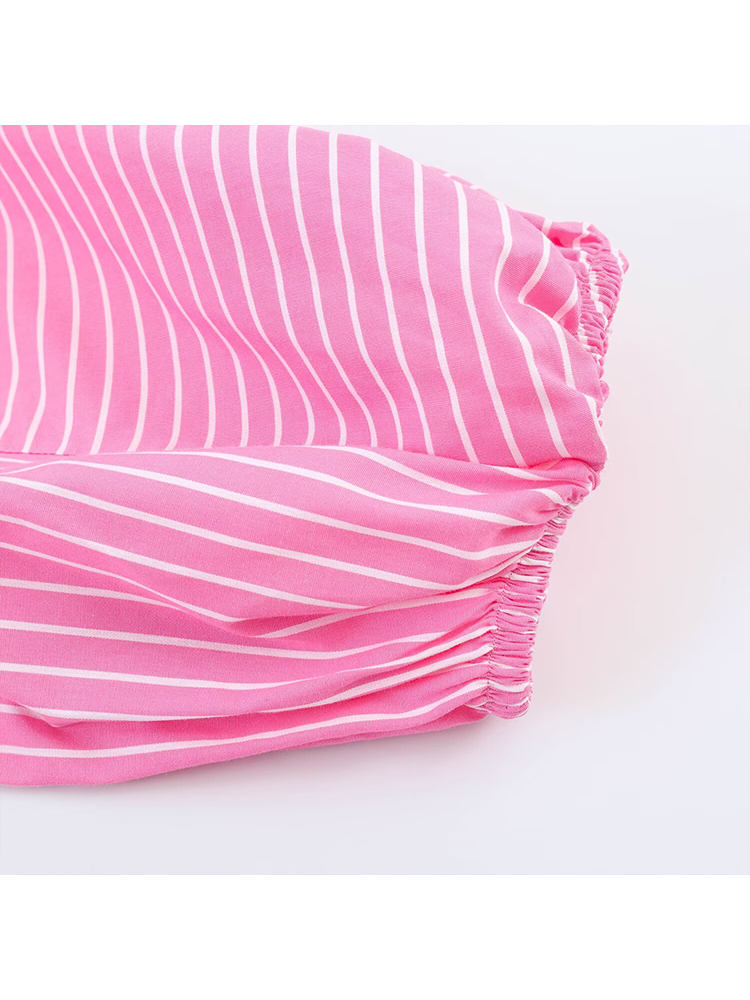 TFMLN 女性ストライプシャツスリムフィットバブルスリーブ - Summer Clothing For Teens のレビューと価格