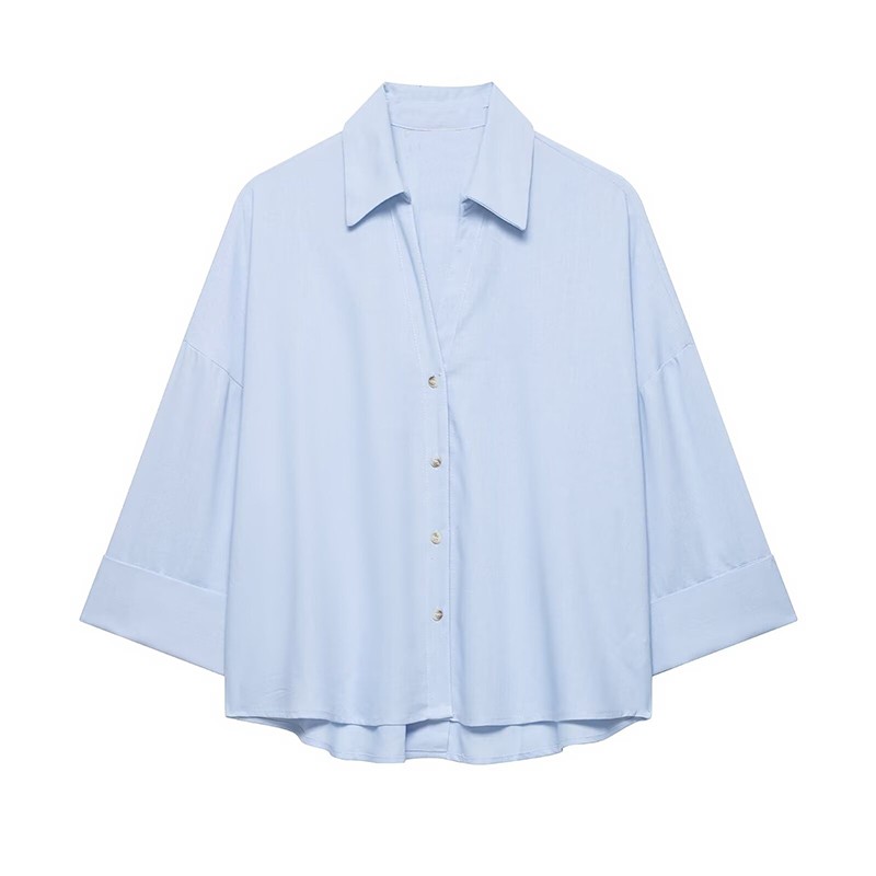 女性のシャツファッションルーズカジュアルシャツ春夏女性ターン - Tie Front Shirt のレビューと価格