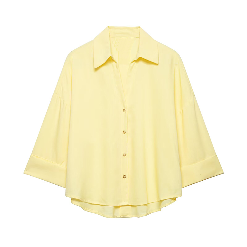 女性のシャツファッションルーズカジュアルシャツ春夏女性ターン - Tie Front Shirt のレビューと価格