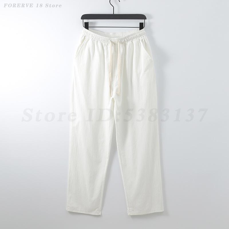 夏新作リネンコットン男性用2ピース半袖トップス＆パンツ練習着 - Summer Clothing Men Linen のレビューと価格