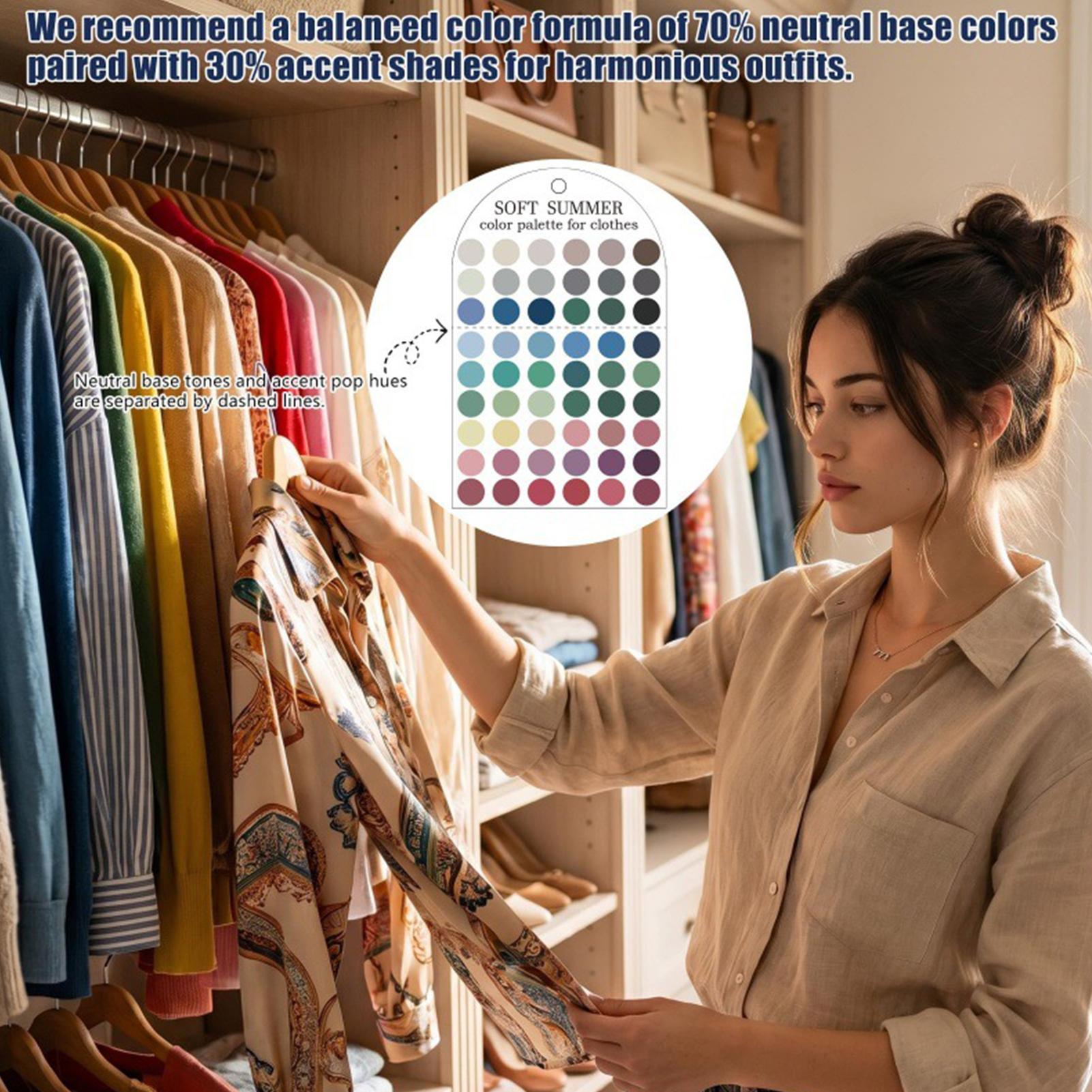 2 個のアクリル季節別パレットカラーサンプルカードマッチング - Summer Clothing Palette のレビューと価格