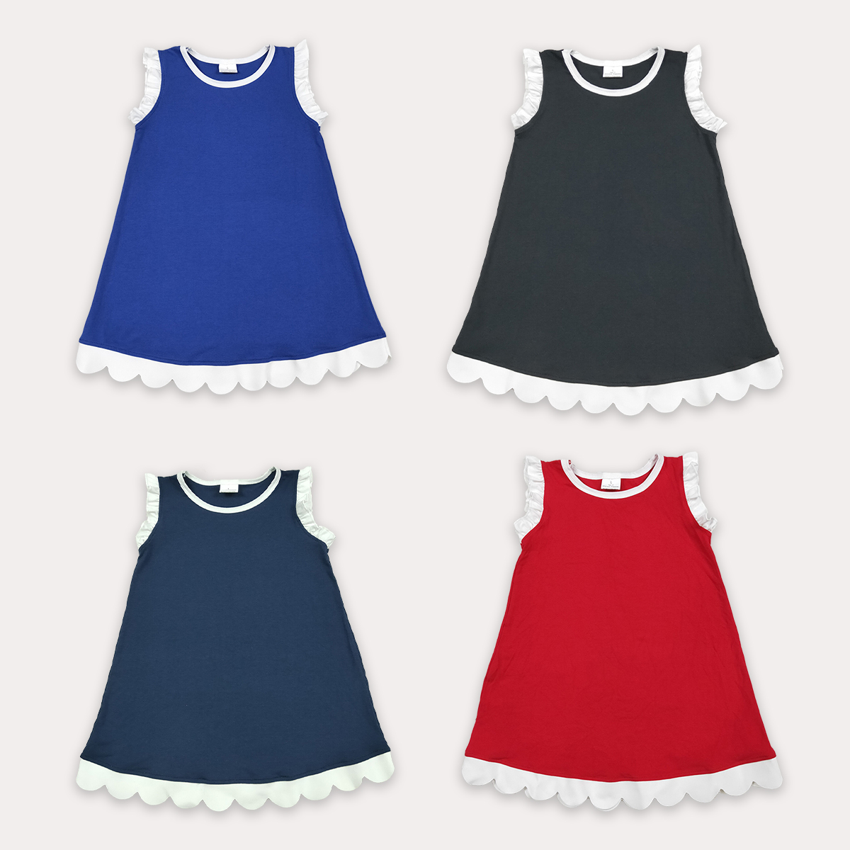 キッズドレス服女の赤ちゃんノースリーブファッション快適なスカ - Summer Clothing Boutiques のレビューと価格