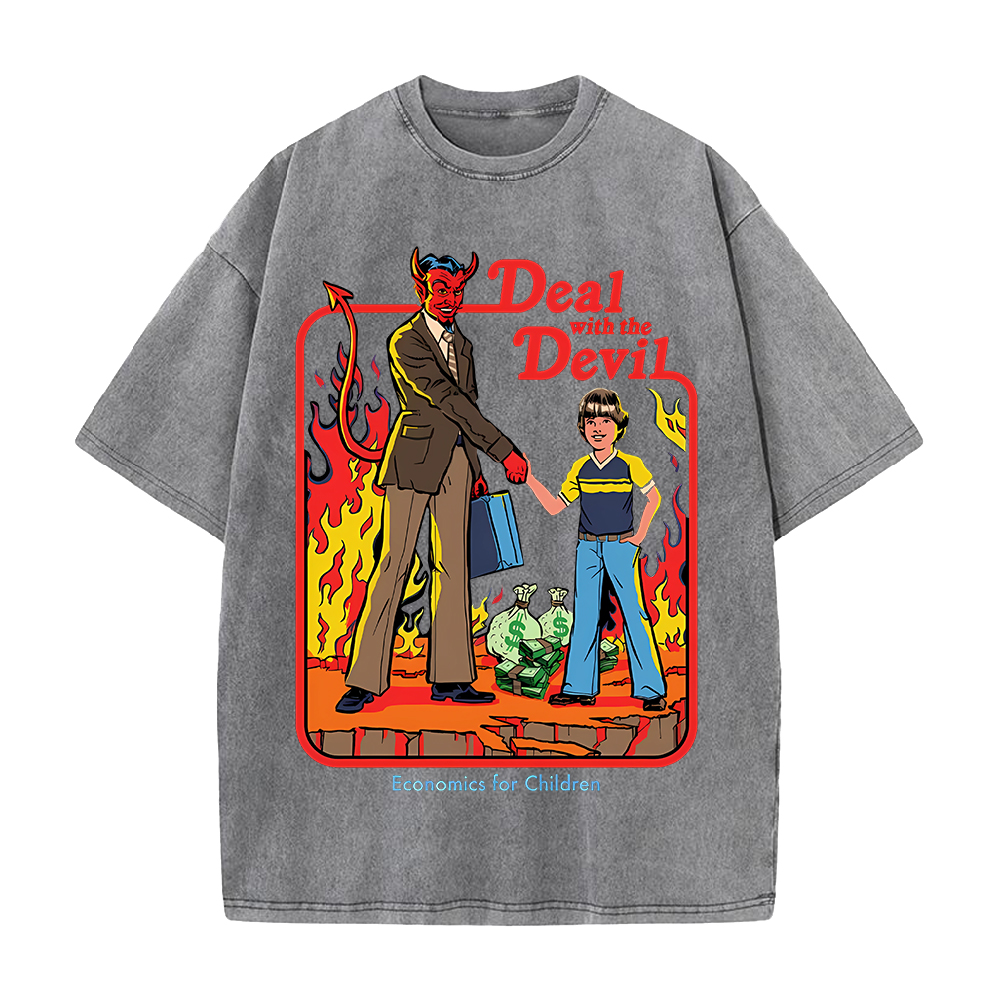 ディールウィッチザデビルプリント Tシャツダークコミックヴィ - Summer Clothing Deals のレビューと価格