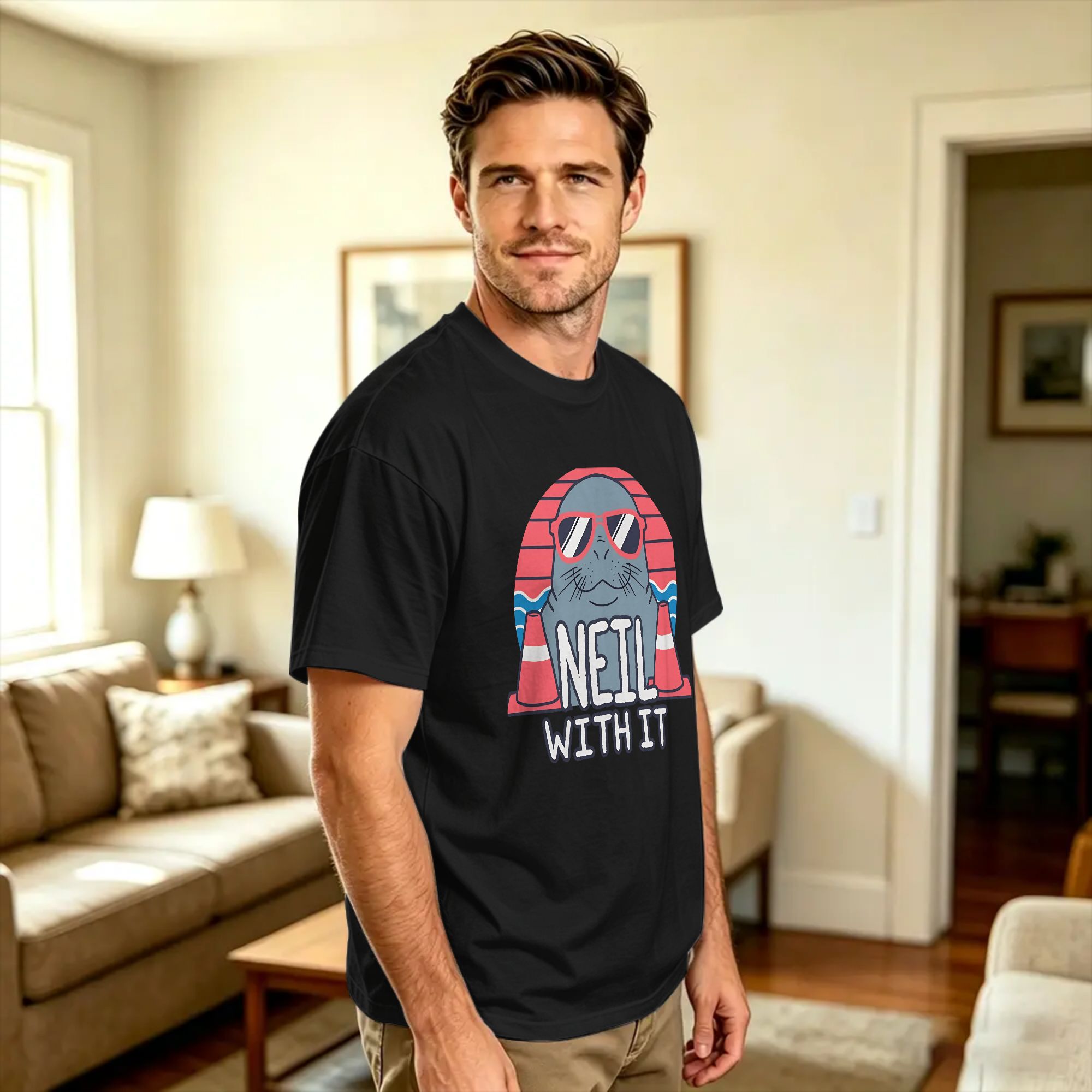 ニール・ザ・シール・ディール・ウィズ・イット Tシャツ夏のス - Summer Clothing Deals のレビューと価格