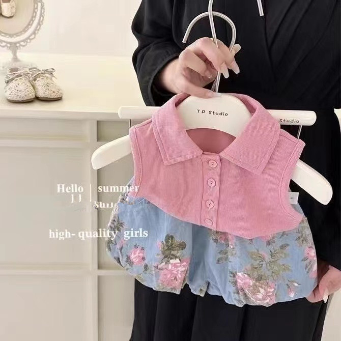 ノースリーブトップとデニムショーツ,子供服セット,幼児服,女 - Summer Clothing Boutiques のレビューと価格