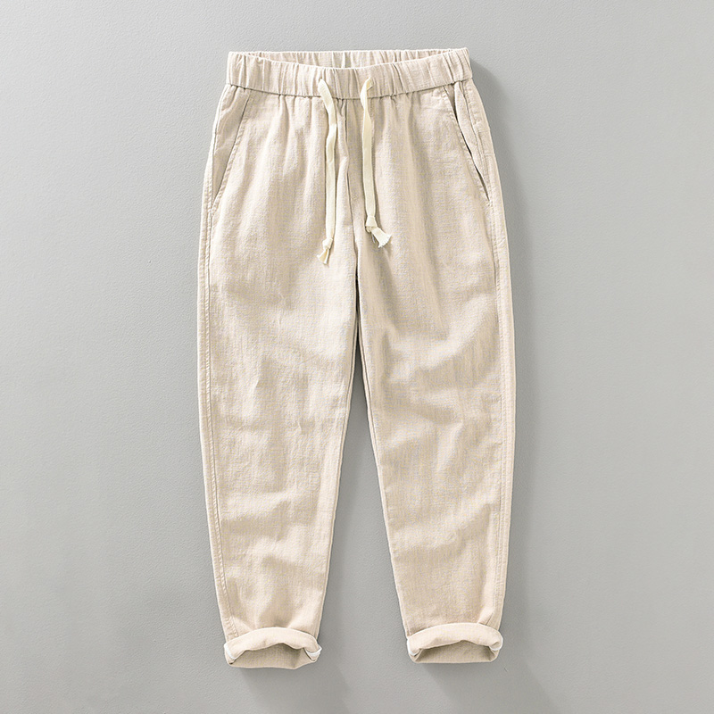 2026年夏新作 ドローストリング カジュアル ラミーコット - Summer Clothing Men Linen のレビューと価格