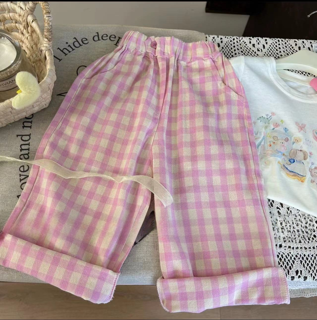 子供用動物プリント衣類セット,半袖トップス,ワイドレッグパン - Summer Clothing Boutiques のレビューと価格