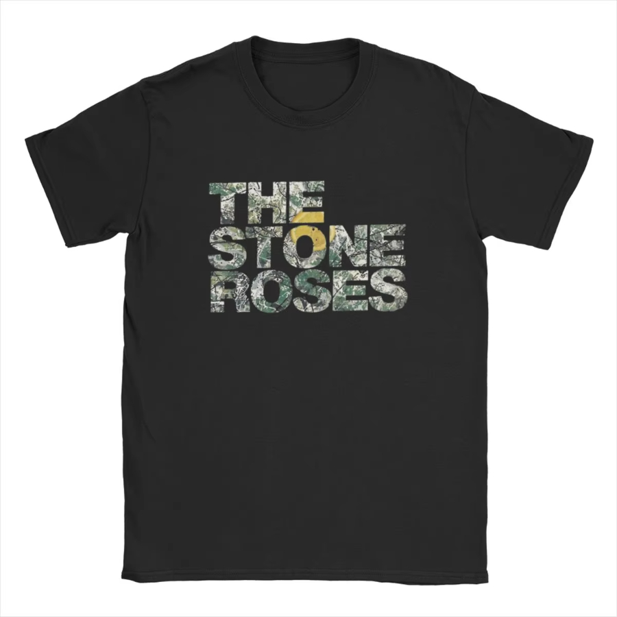 ストーン・ローゼズ ロゴTシャツ 純綿製 面白いTシャツ ラ - Summer Rose Clothing のレビューと価格