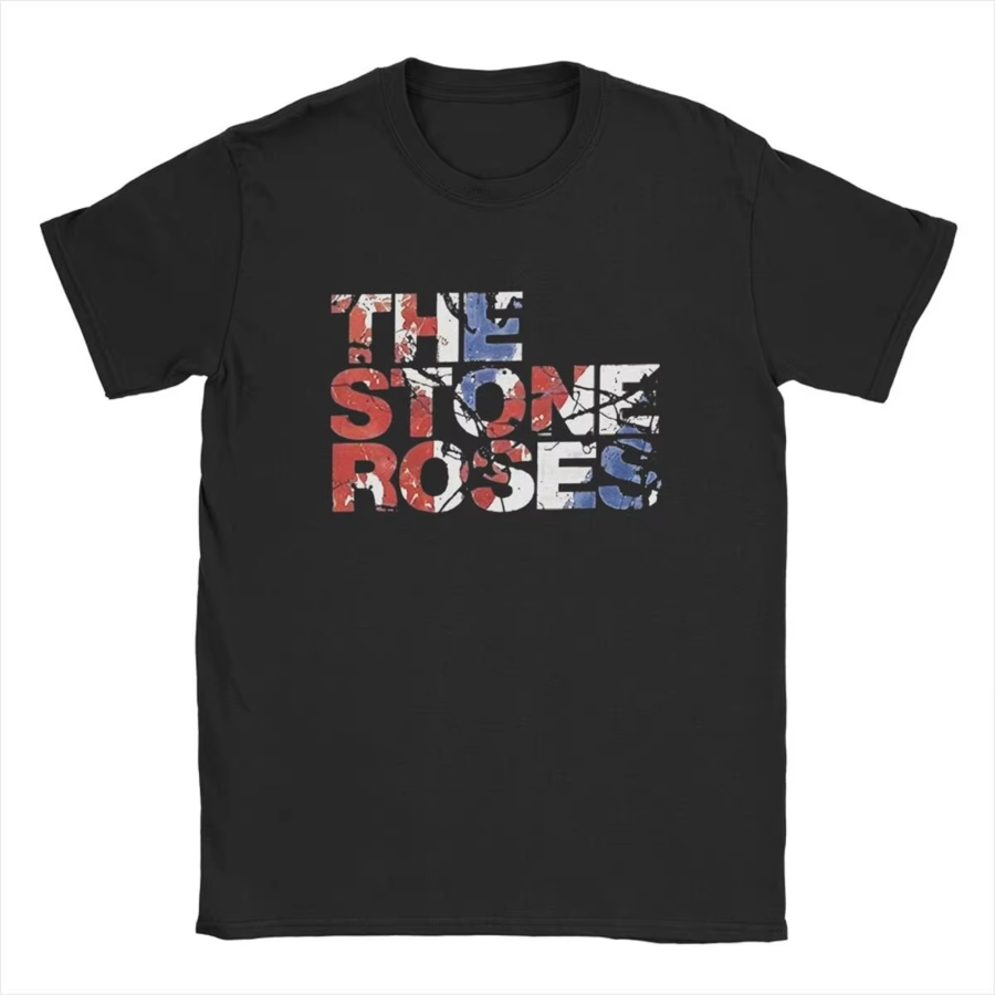 ストーン・ローゼズ ロゴTシャツ 純綿製 面白いTシャツ ラ - Summer Rose Clothing のレビューと価格