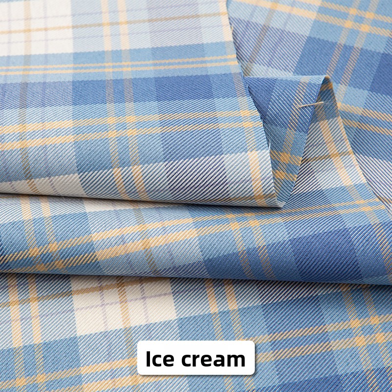 日本の格子縞生地 スーツ、ドレス、衣類、縫製、夏用ポリエステ - Summer Green Clothing のレビューと価格