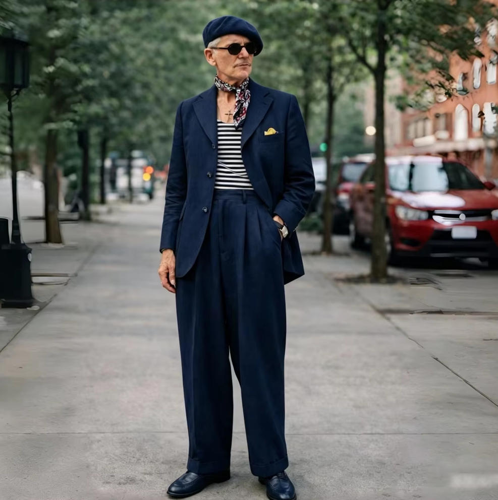 ブラウンリネンメンズスーツ2ピース1970年代風メンズスーツ - Summer Clothing Men Linen のレビューと価格