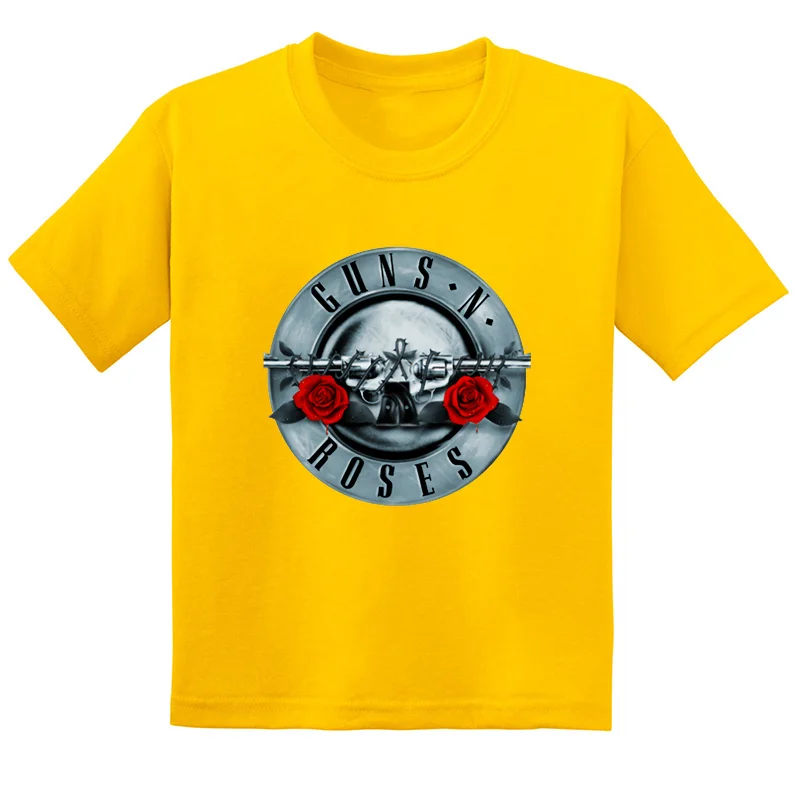 ロックバンドガンアンドローゼズプリントファッションキッズTシ - Summer Rose Clothing のレビューと価格