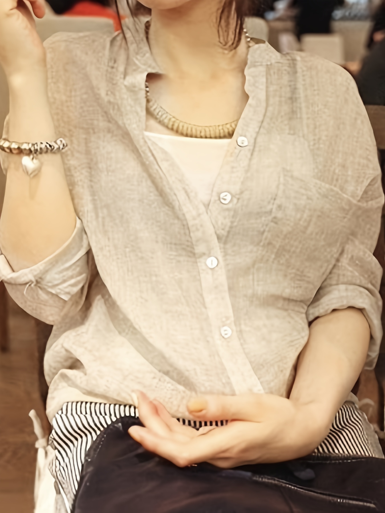 レディースプラスサイズトップ春と夏のエレガントな長袖韓国語バ - Summer Clothing Essentials Women のレビューと価格