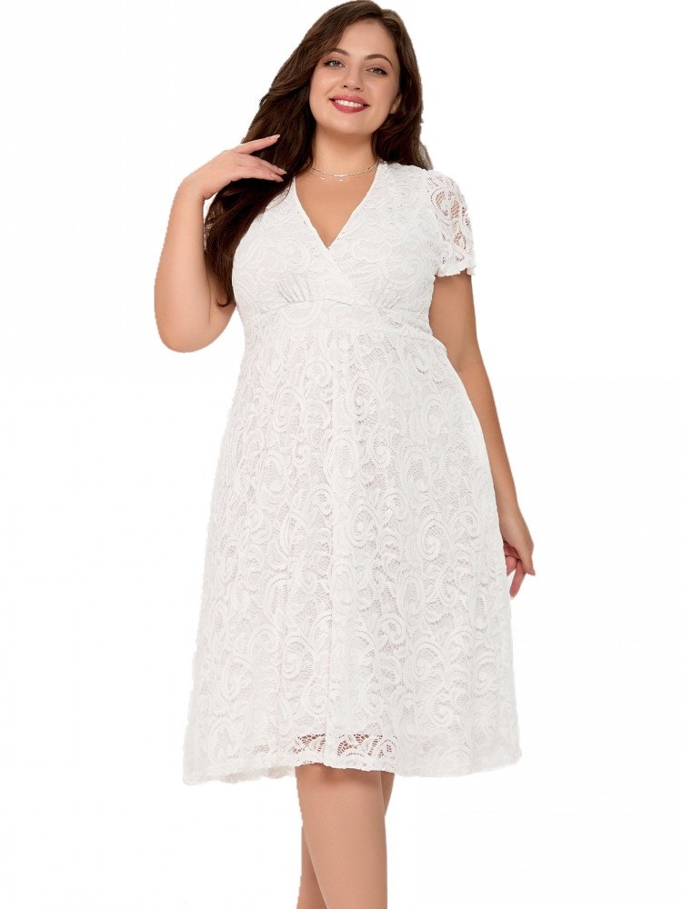 XL-5XL プラスサイズ服 レースドレス レディース ロー - Summer Clothing Bundle のレビューと価格