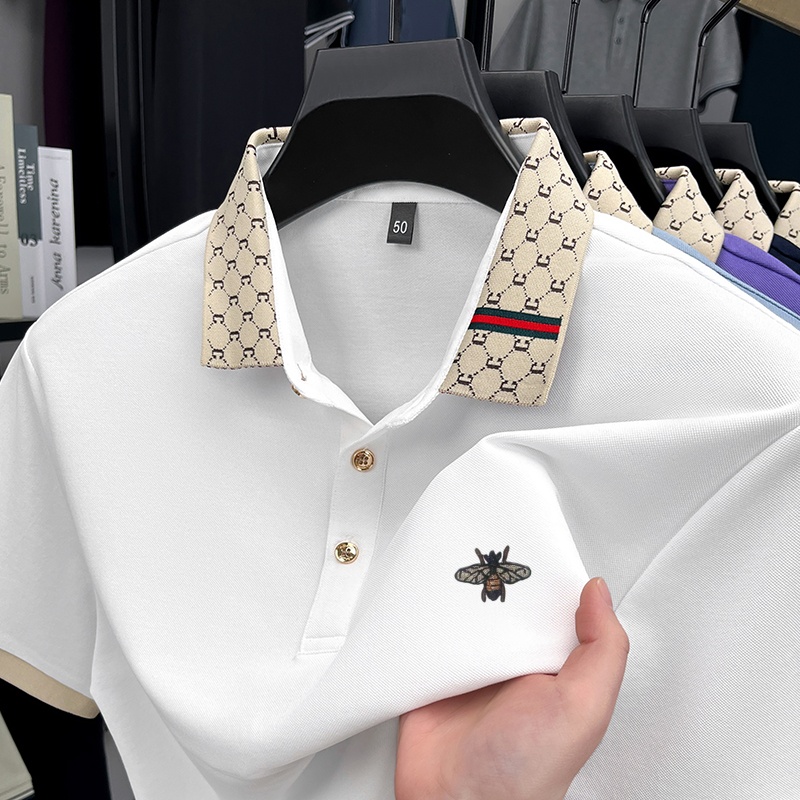 高級ブランド ハイエンド メンズ ラペルポロシャツ 夏新作  - Summer Clothing Men Linen のレビューと価格