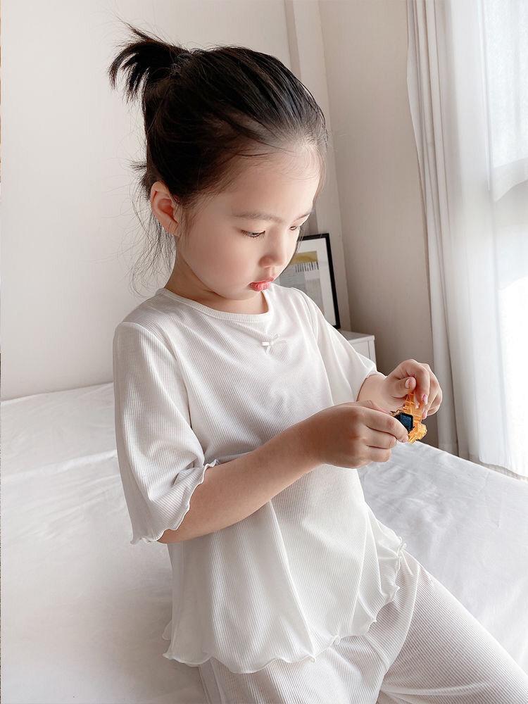 パジャマ子供用ハウスウェアティーンガール服子供用パジャマ部屋 - Summer Clothing Teens のレビューと価格