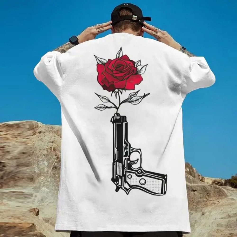 原宿インハンドローズレターパターン3Dプリントスプロッツブレ - Summer Rose Clothing のレビューと価格