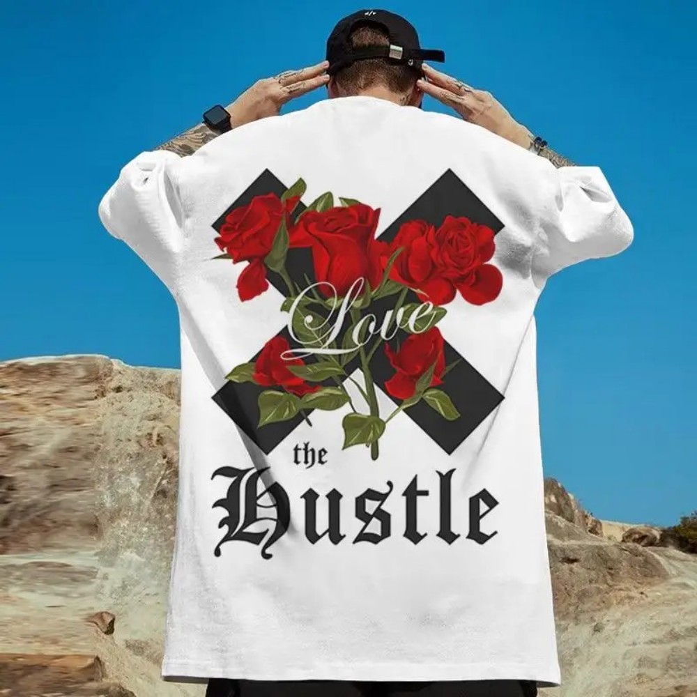 原宿インハンドローズレターパターン3Dプリントスプロッツブレ - Summer Rose Clothing のレビューと価格