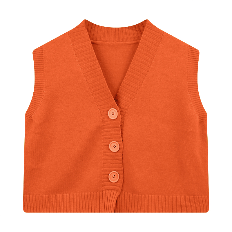 ボタンダウンセーターベスト女性用ティーンガールVネックノース - Summer Clothing Teens のレビューと価格