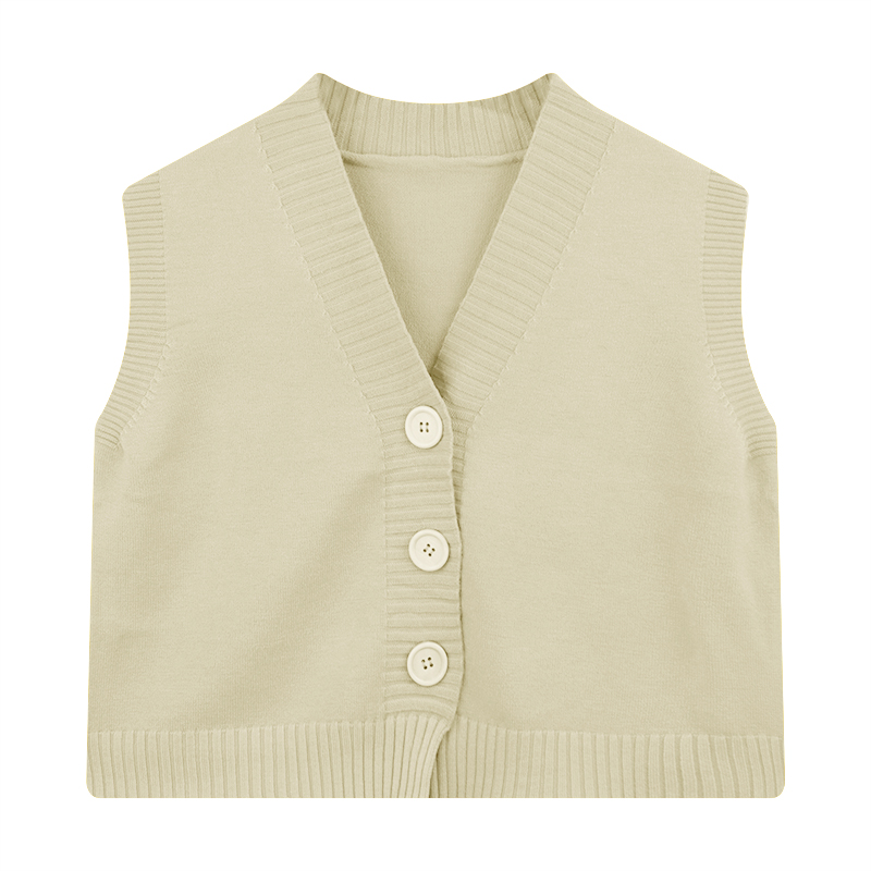 ボタンダウンセーターベスト女性用ティーンガールVネックノース - Summer Clothing Teens のレビューと価格