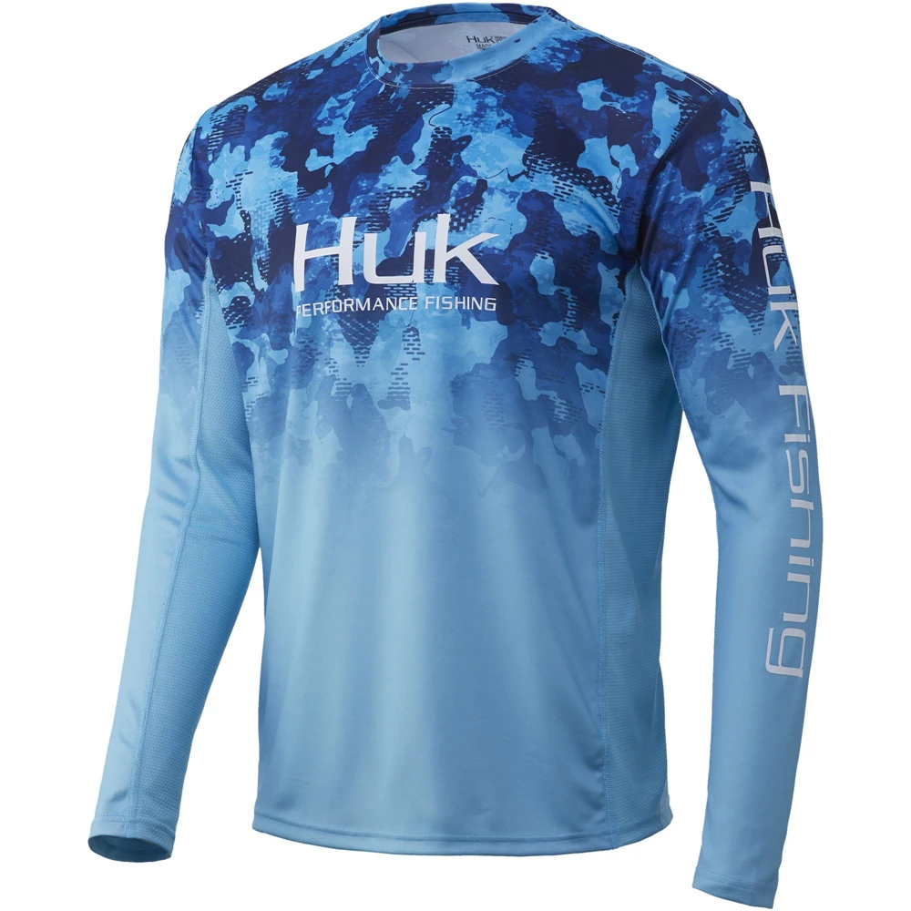 Huk-メンズフィッシングTシャツ、フィッシングアパレル、長 - Summer De Clothing のレビューと価格