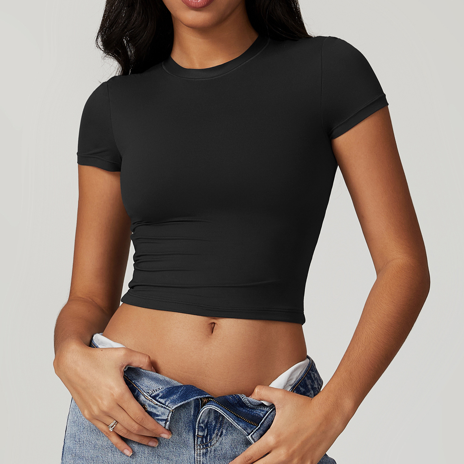 女性用タイトフィットスポーツTシャツ 速乾性 半袖 ヨガTシ - Summer Yoga Clothing のレビューと価格