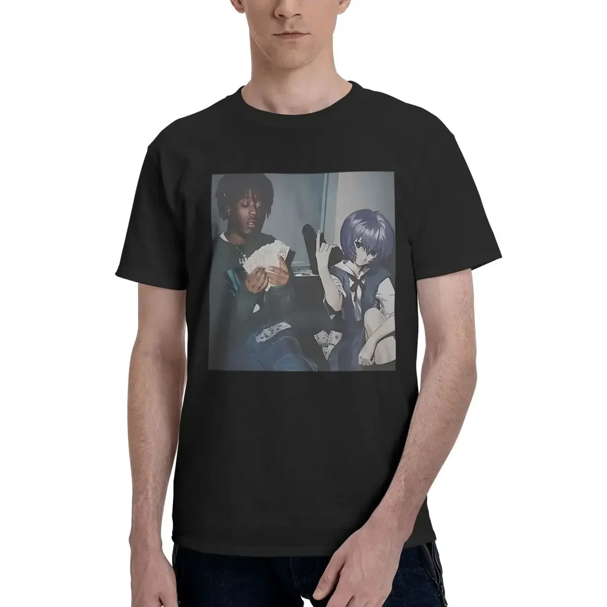 綾波レイ Thug Meme 綿 100% カジュアル通気性 - Summer Clothing Deals のレビューと価格