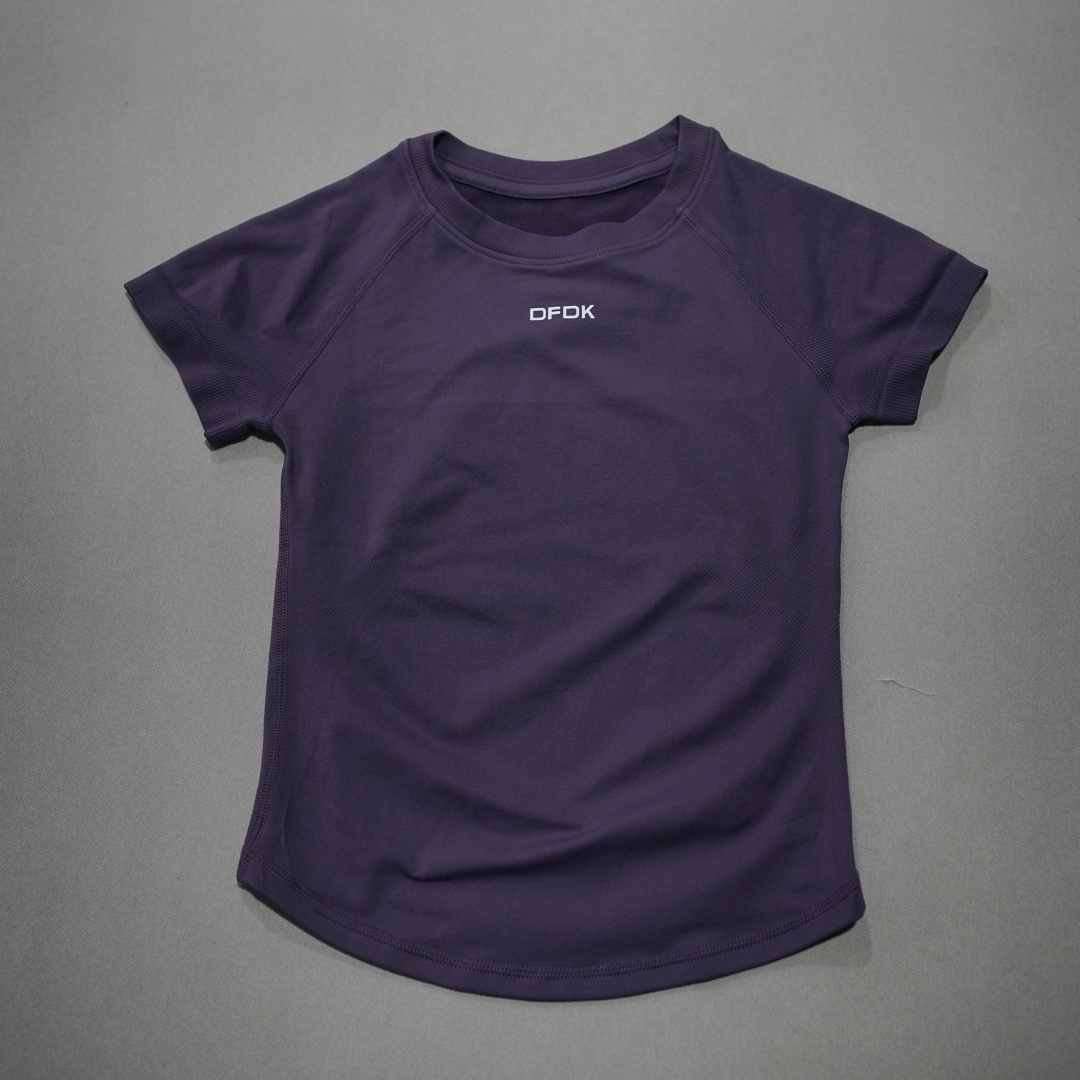 DFDK 女性通気性スポーツ Tシャツ半袖ラウンドネック弾性 - Summer Yoga Clothing のレビューと価格