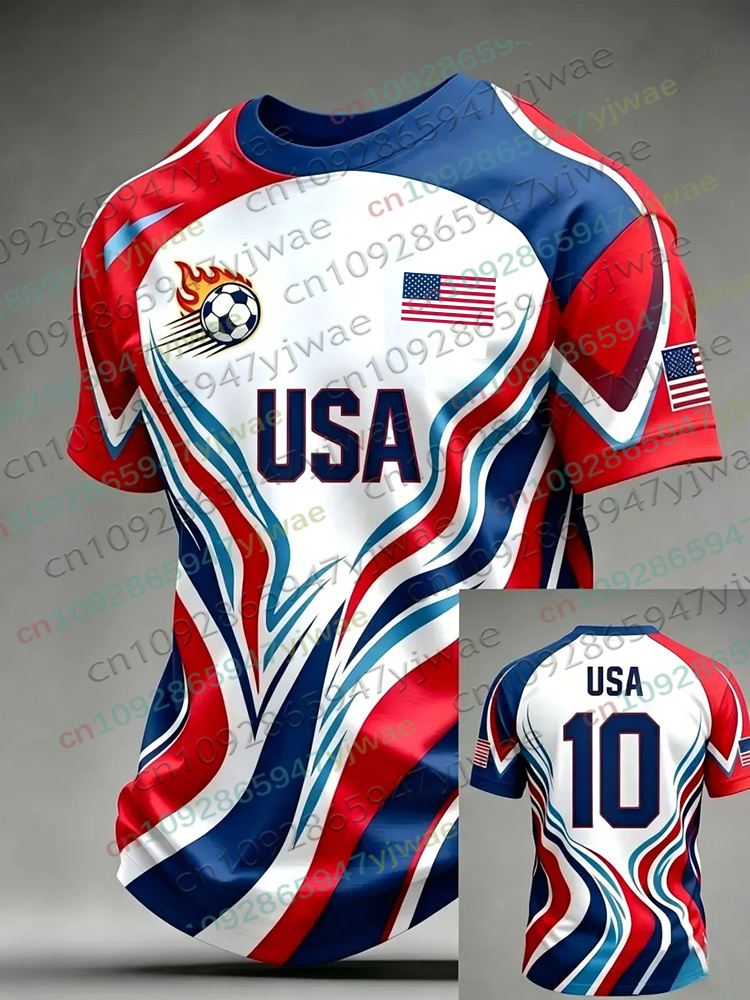 2026 アメリカサッカージャージ男性女性用米国旗特別ユース - Summer Clothing For Teens のレビューと価格